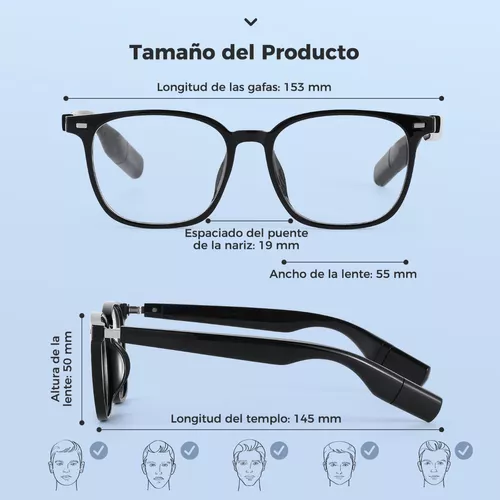 Gafas de sol inteligentes Bluetooth impermeables, Gafas Bluetooth 4 Smart