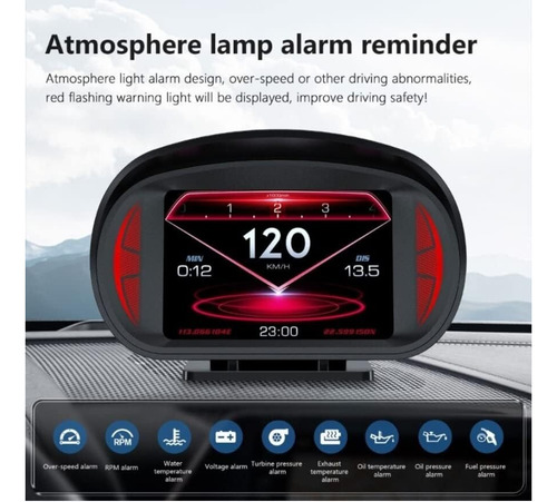 Universal Obd2 Gps Sistema Hud Pantalla De Visualización