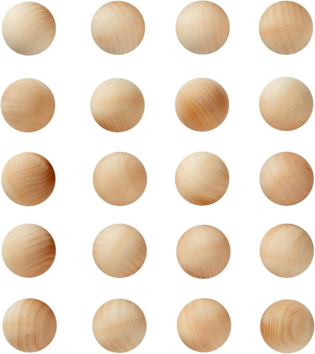 Bolas De Madera De 1.5 Pulgadas Manualidades, Esferas D...