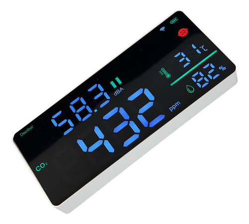 Medidor De Temperatura, Monitor De Co2, Sonido Digital 4 En