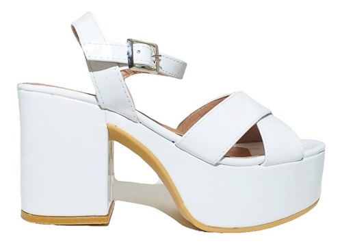 Imagen 3 de 5 de Sandalias Roma Charol White
