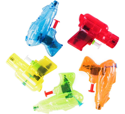 Lanzadores De Agua Mini Para Niños Plastico Multicolor 30 Pz