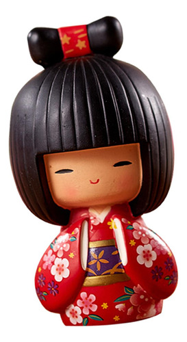 Muñecas Kokeshi Novedad Estatuas De Niña Artesanía