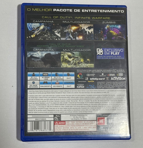 Call Of Duty : Infinite Warfare - Ps4 Mídia Física (Usado)