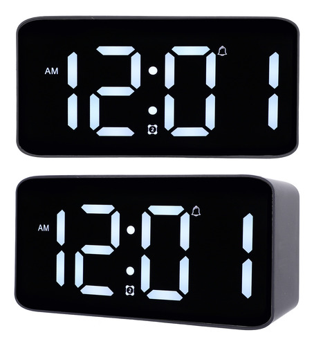 Reloj Despertador Digital Con Agitador De Cama, Pantalla Led