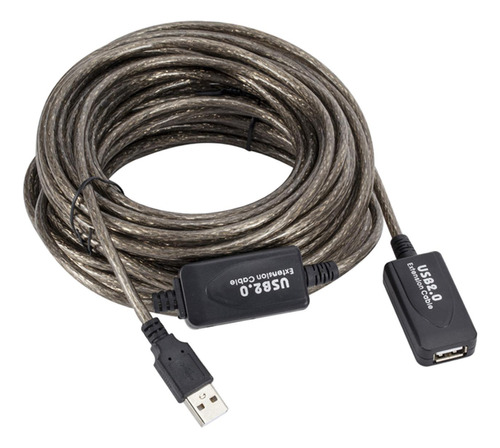 Cabo De Extensão Usb Extensor De Sinal 15 Metros