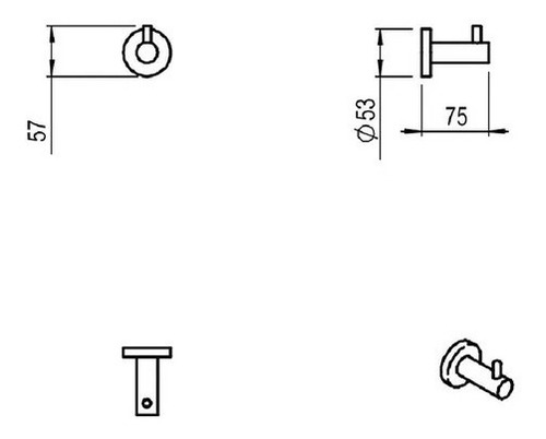 Imagen 5 de 8 de Set Accesorios Hidromet Dynamic Blanco - 3 Piezas Cuotas