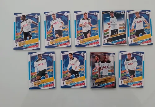 Lote Por 9 Cartas Del Tottenham Champions League 2016-2017