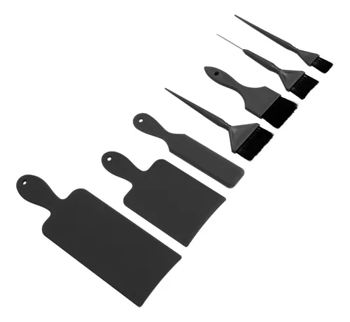 Juego De Tablas Y Paletas De Balayage Negras Y Negras, 7 Pie