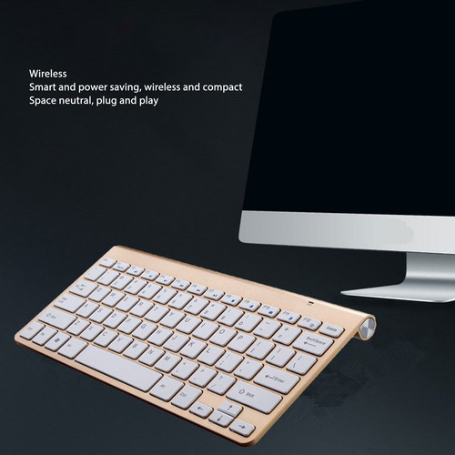 Kit Teclado Y Mouse Inalambrico Fino Silencioso Impermeable