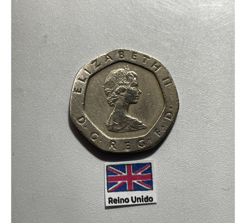 Moeda 20 Pence 1982, In 27 Inglaterra (Usado)