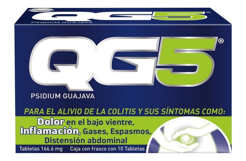 Qg5 Auxiliar Para El Alivio De La Colitis Dolor 10 Tabletas