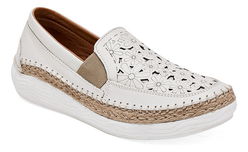 Zapato Casual De Mujer Lobo Solo Beige 125-381