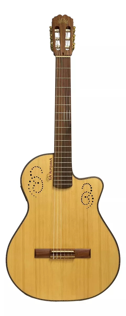 Guitarra Electroacústica La Alpujarra 300KINK para diestros natural jacaranda mate