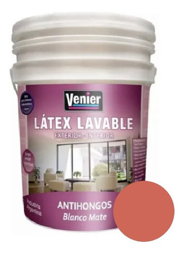 Latex Int/ext Antihongo Ladrillo Venier 25 Kg Solo Envio