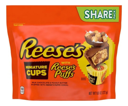 Reese's With Reese's Puffs Miniature Cups 457gr