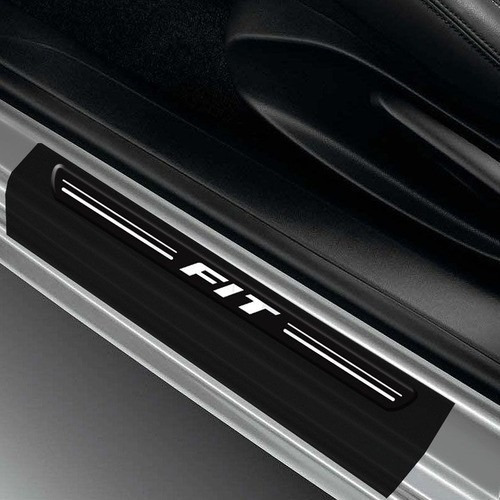 Imagem 2 de 5 de Kit Soleira Da Porta Honda Fit 2015/2020 Adesivo Protetor