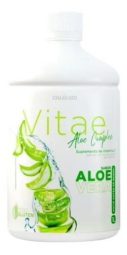 Vitae Aloe Complex Aloe Vera Flavor Vit C 1 litro Lights Lights Aloe Vera Sabor Natural