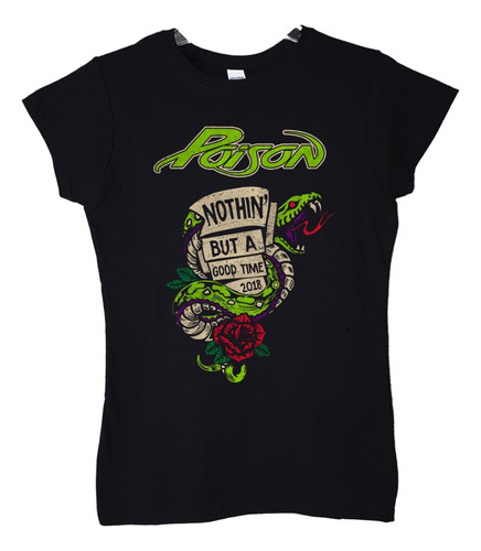 Polera Mujer Poison Nothin But A Good Time Rock Abominatron