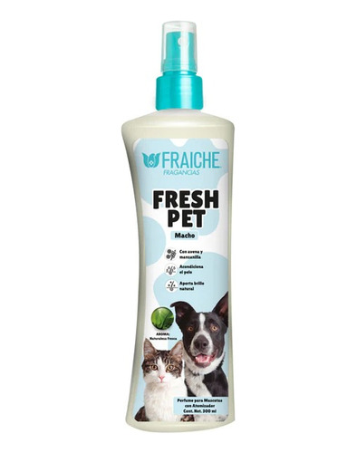 Perfume Para Perro Y Gato Fresh Pet Naturaleza Fresca 300 Ml