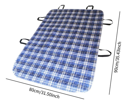 Colchoneta De Posicionamiento Con Asas Plaid Azul 80x90cm