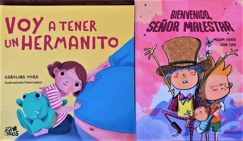 2 Libros Bienvenido Voy A Tener Un Hermanito Mora E Oiuuuys