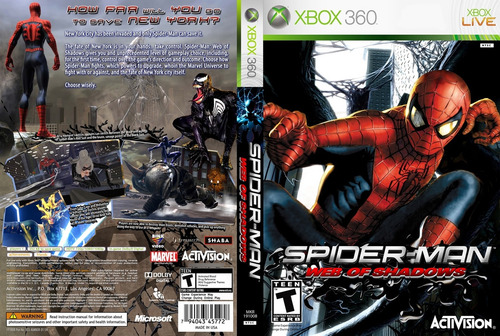 Spider Man Web Of Shadows - Xbox 360 Lt3.0 Tire Dúvidas