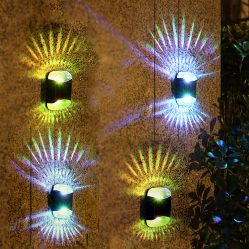 Luces Solares Led Para Exteriores Con Luz Nocturna En V, Foc