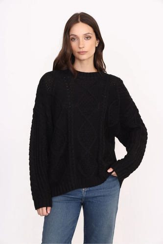 Sweater Tejido Mujer Escote Redondo Importado Yagmour