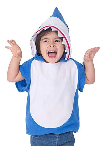 Mono De Tiburón Oceánico A La Moda Para Niños, Disfraz