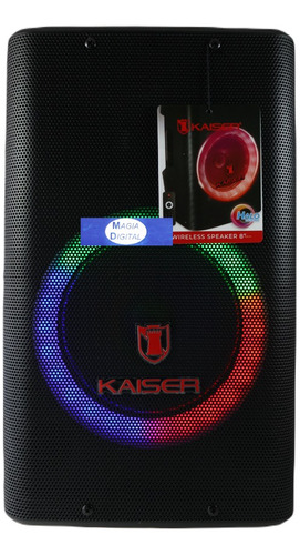 Bocina Bluetooth 8 Kaiser Msa-9708 Usb Fm Aux Recargable Rgb