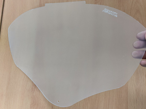 Imagen 3 de 5 de Visor Claro Antiempaño Para Prot. Facial Bionic Uvex S8550