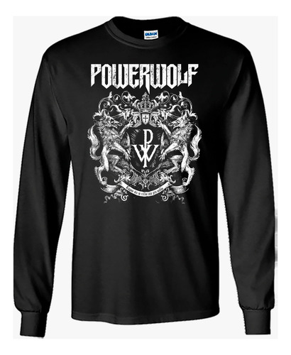 Powerwolf Playera Manga Larga T04