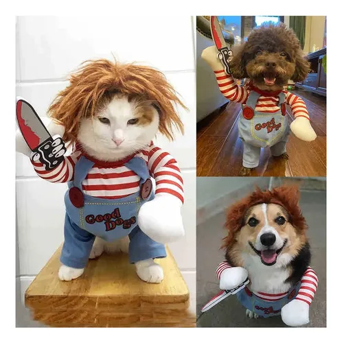 . Disfraz De Chucky Para Perro Grande Talla L