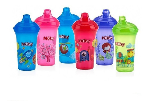 Vaso Para Bebe Nuby Antiderrame 9693du Pico Duro 6m+ Etapa 2