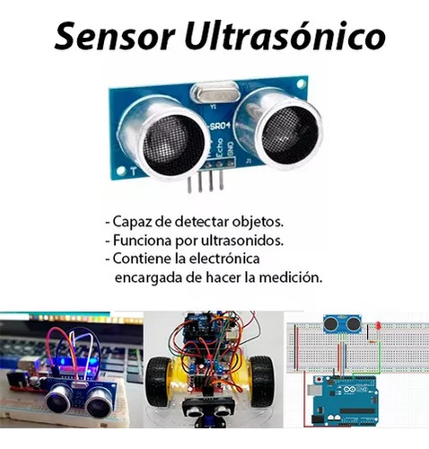Tecneu 10 Unidades Sensor Ultrasonico de Distancia HC-SR04 con 10 Soportes Acrílicos