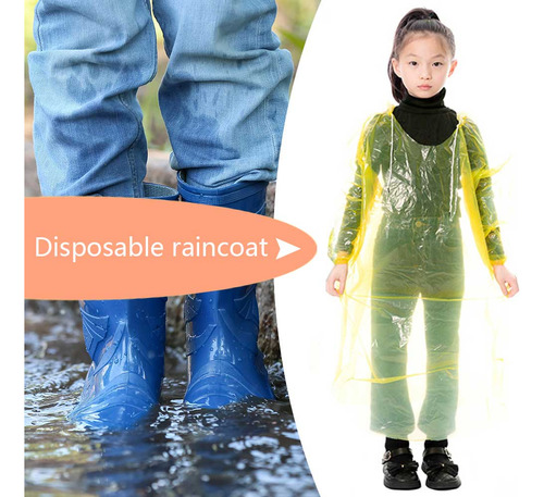 Chaqueta Impermeable Para Niños Rain Ponchos Con Chubasquero