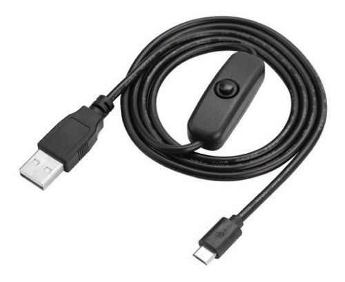 Imagen 1 de 4 de Cable Alimentacion Raspberry Llave On/off Micro Usb - Usb