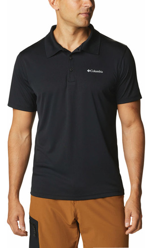 Remera Columbia Zero Rules Polo Hombre Mangas Cortas  (black