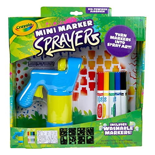 Crayola Mini Marker Sprayer, Marker Airbrush Kit, Regalo Par