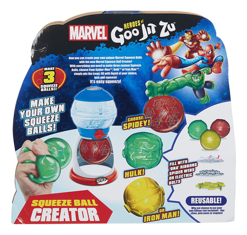 Heroes Of Goo Jit Zu Marvel Squeeze Ball Maker | Hace 3 Bola