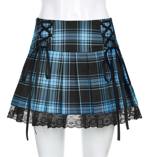 Falda Escocesa Plisada Gótica Harajuku