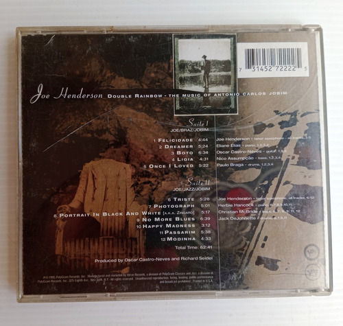 Joe Henderson Double Rainbow The Music Of Antonio Jobim Cd Estándar (Usado)