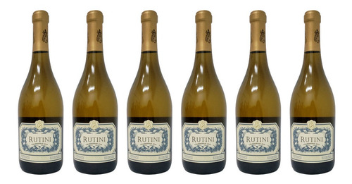 Vino Rutini Chardonnay 750 Ml Botella Pack X6