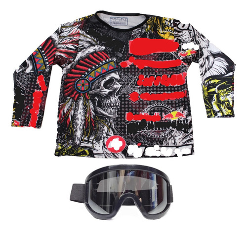 Buzos  Bicicross +gafas+obsequio Bmx , Motocross Para Niños