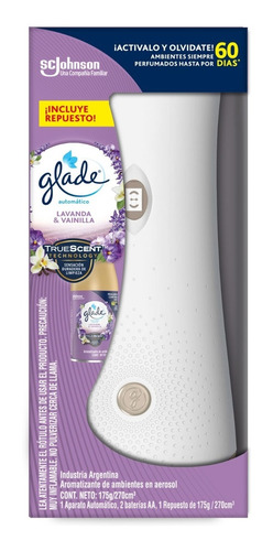 Glade Matic Aromatizador De Ambiente Lavanda Vainilla Kit