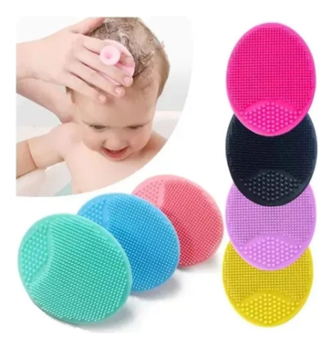 Set 3 Cepillo Baño Silicona Bebe Ducha Masaje Cabeza Bebe