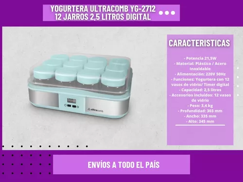 Yogurtera Ultracomb 12 Frascos YG-2712