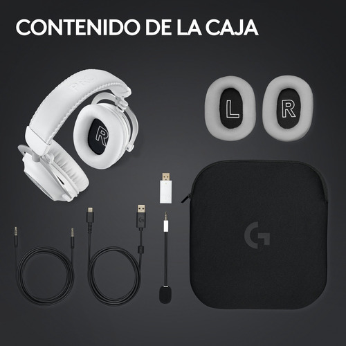 Audifonos Gamer Logitech Pro X 2 Lightspeed Blanco
