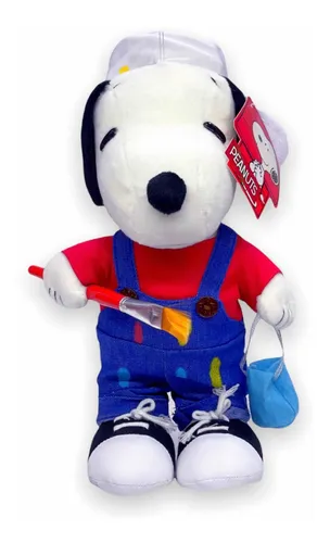 Peluche Snoopy Pintor Artista Peanuts Original